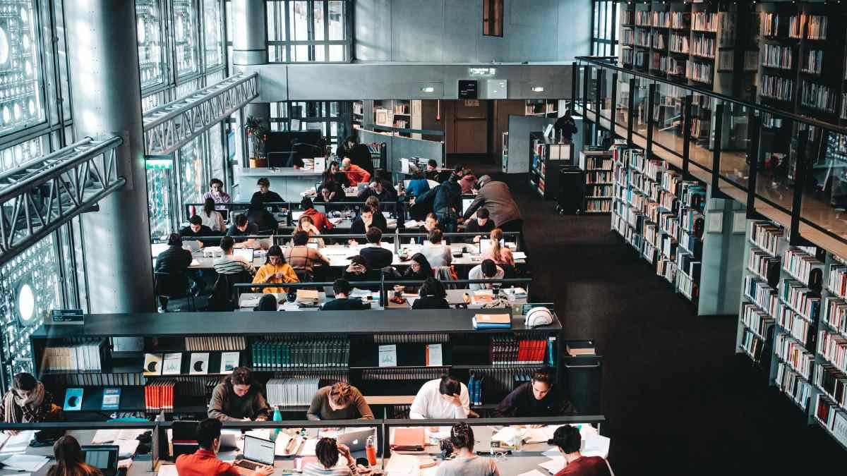 students sitting